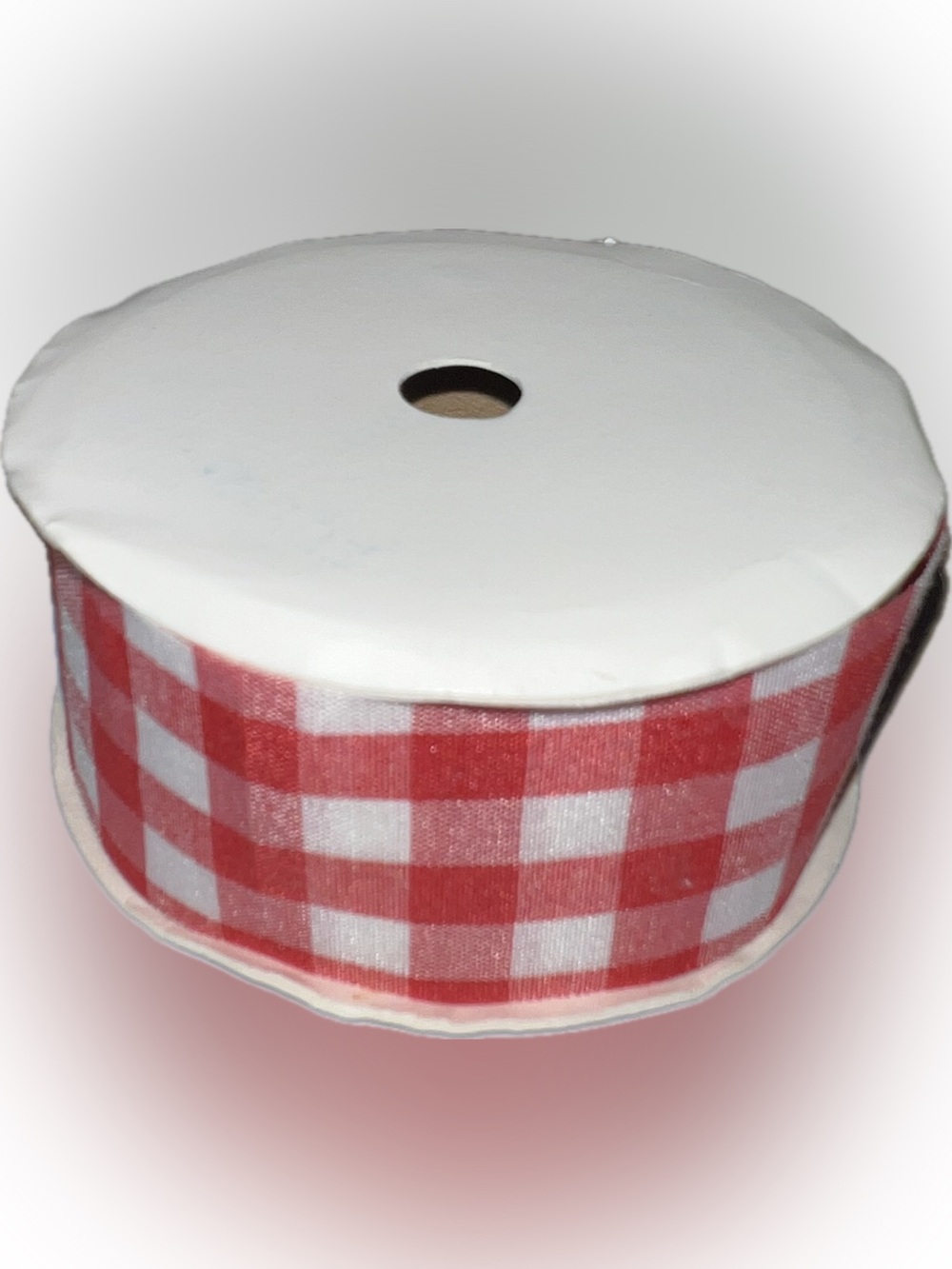 🔴Red White Gingham Mini Check  Ribbon Roll 1 2/4” Wide Craft Art DIY
